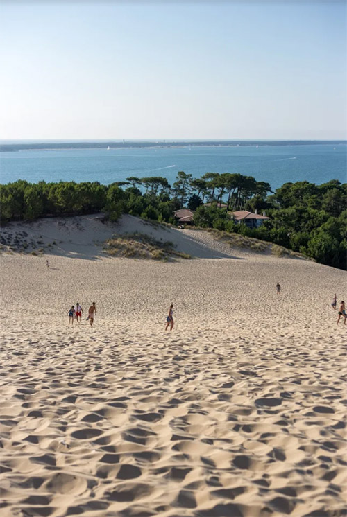 Zand en duinen bij de Dune du Pilat in het Bassin d’Arcachon.