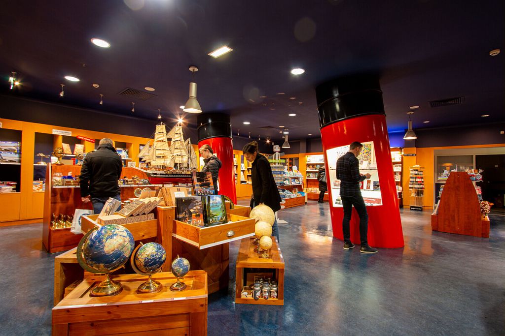 De museumshop van L’Escal’Atlantic 